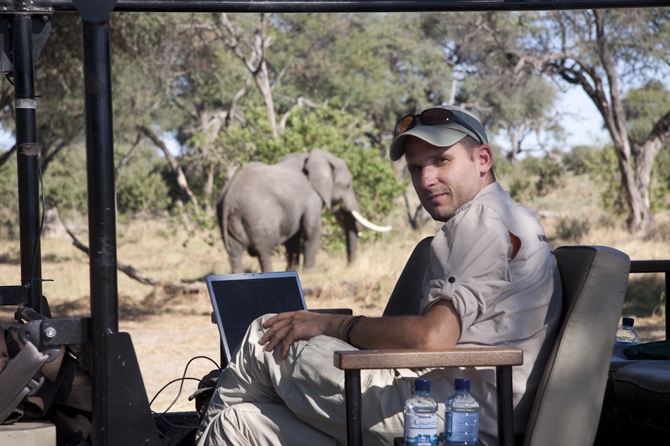 Filmmakers Stefano Levi and Werner Kubny on assignment in Indonesia